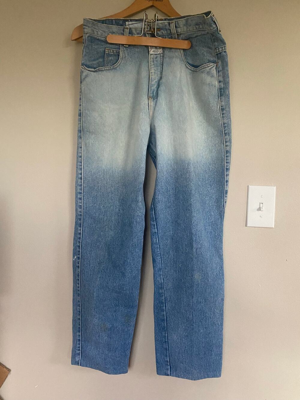 Unique! 90s Gradient stone wash Girbaud jeans womens 9/10 / 35x29